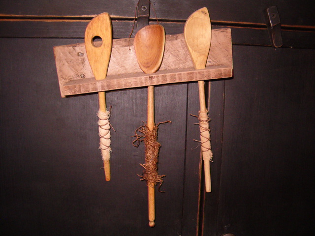 barnwood spoon hanger
