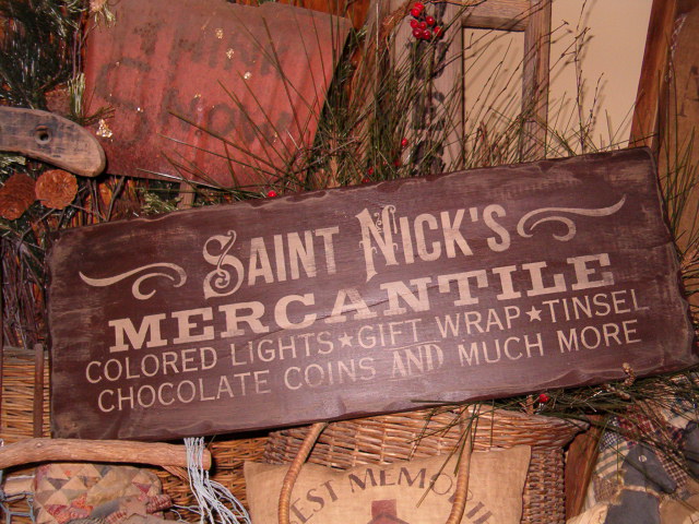 St Nick's Mercantile sign