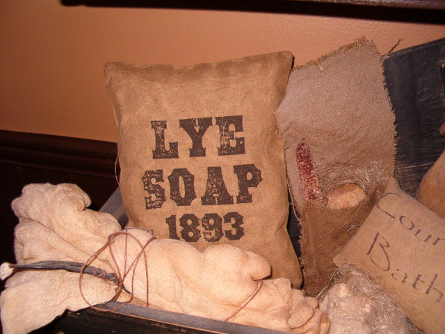 Lye Soap 1893 pillow
