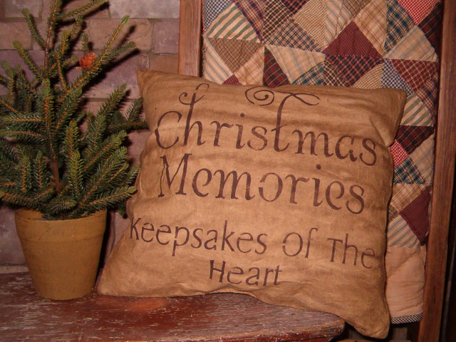 Christmas memories pillow