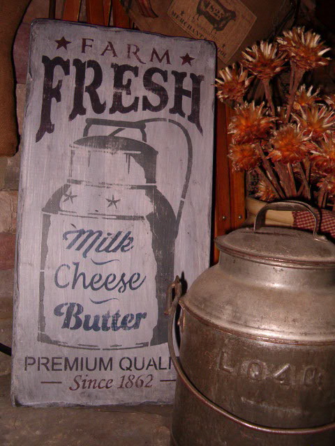 Farm Fresh milk sign