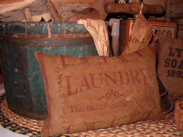 heirloom laundry pillow