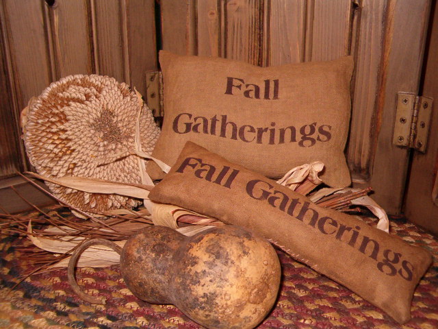Fall Gatherings pillow tucks