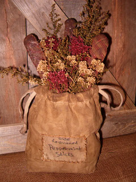 Olde fashioned peppermint stick sack