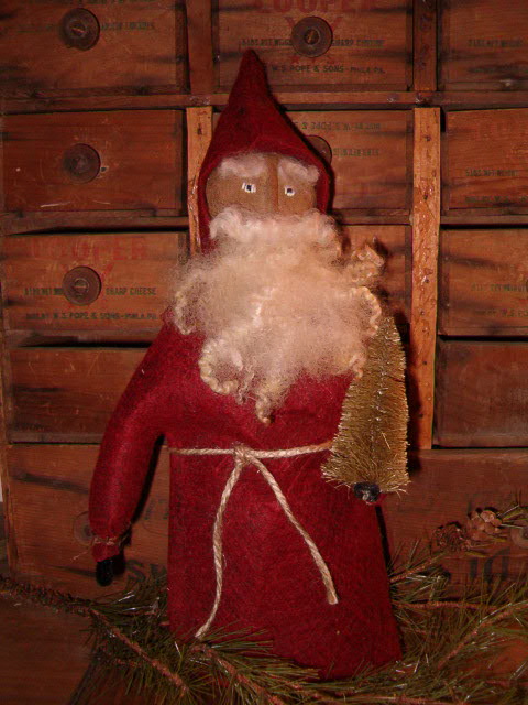standing red coat Santa