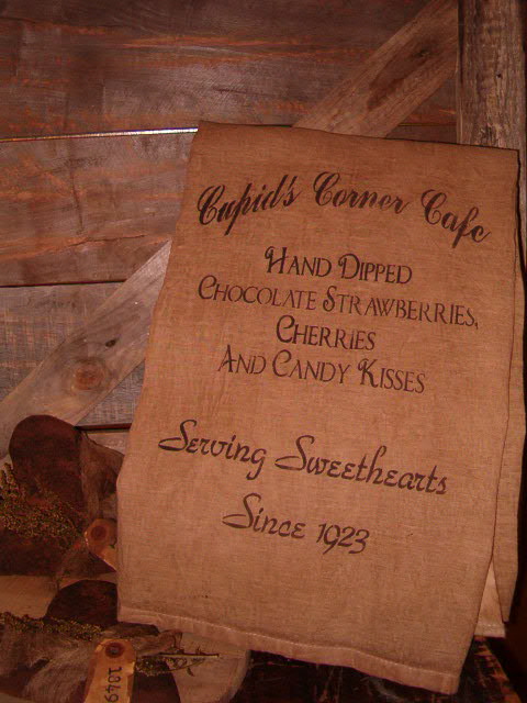 Cupid's Corner Cafe towel