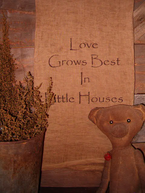 Love grows best in little houses pillow or towel