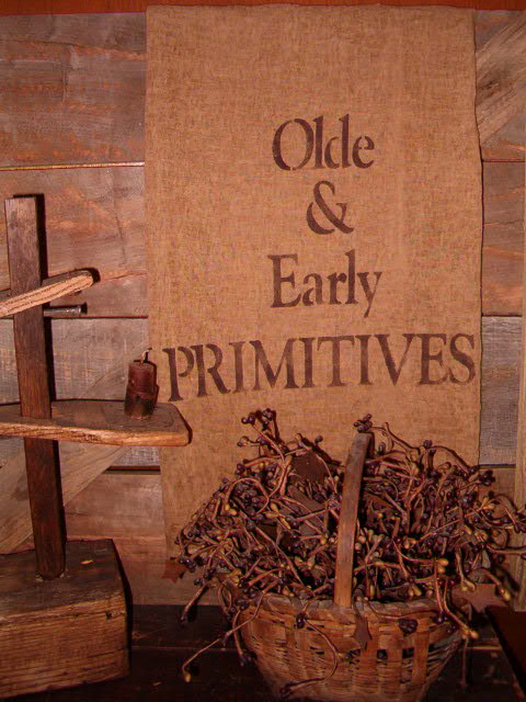 olde and early primitves towel or pillow