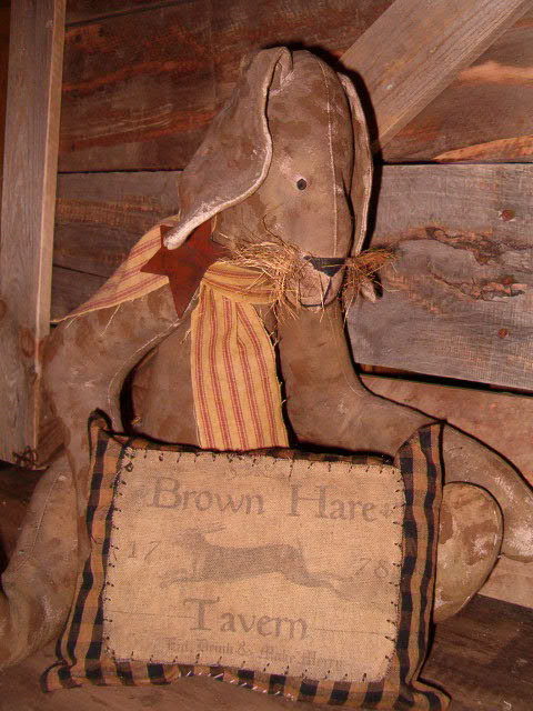 Brown Hare Tavern pillow