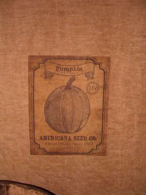 Jack o Lantern pumpkin American seed co towel