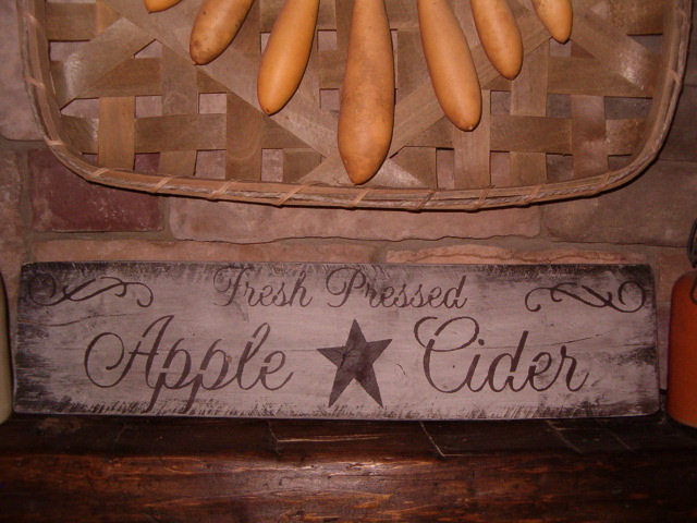 Fresh Pressed Apple Cider sign