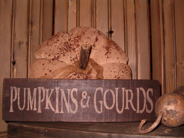 pumpkins and gourds shelf sitter