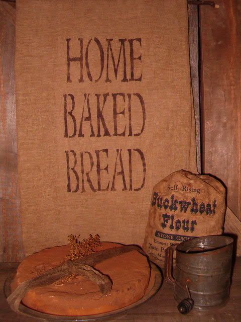 Home baked bread towel