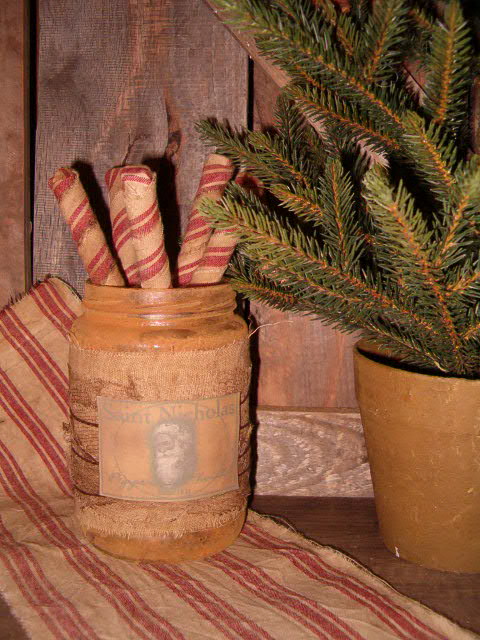 Peppermint stick jar