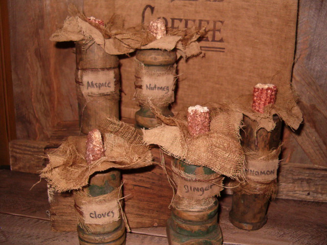 wooden Spice containers
