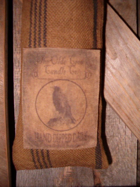 olde crow candle company hanging sack