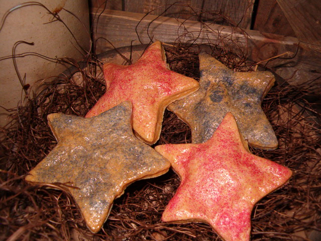set of 4 star cookies