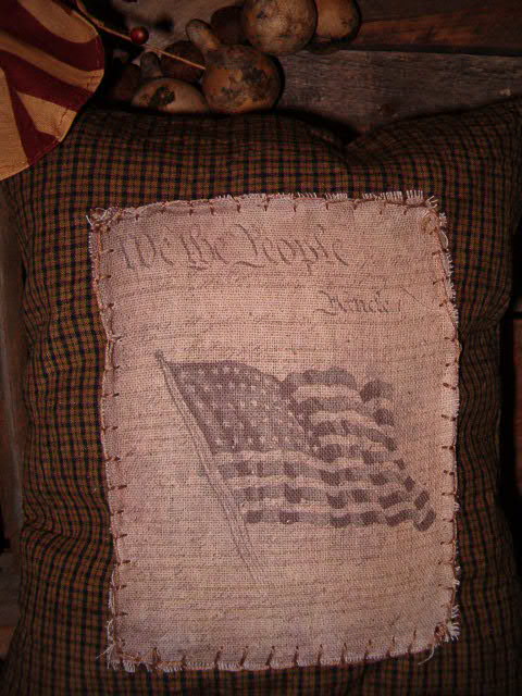 Constitution flag pillow