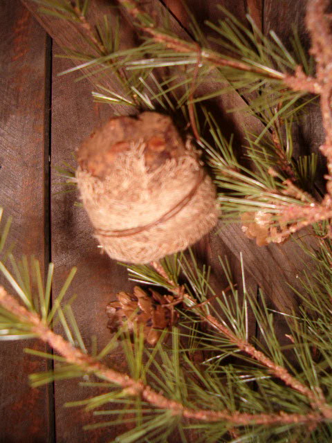 mini beeswax sugar cone ornies