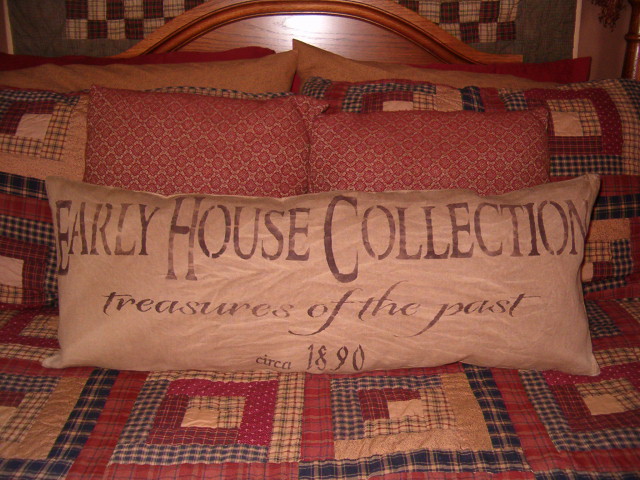 Early House Collection dated bolster