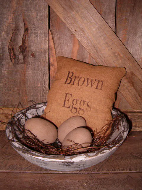 Brown eggs bowl grouping