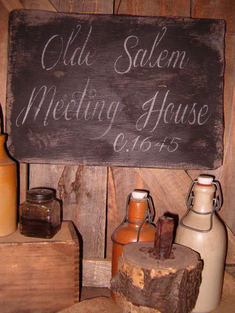 Olde Salem Meeting House sign