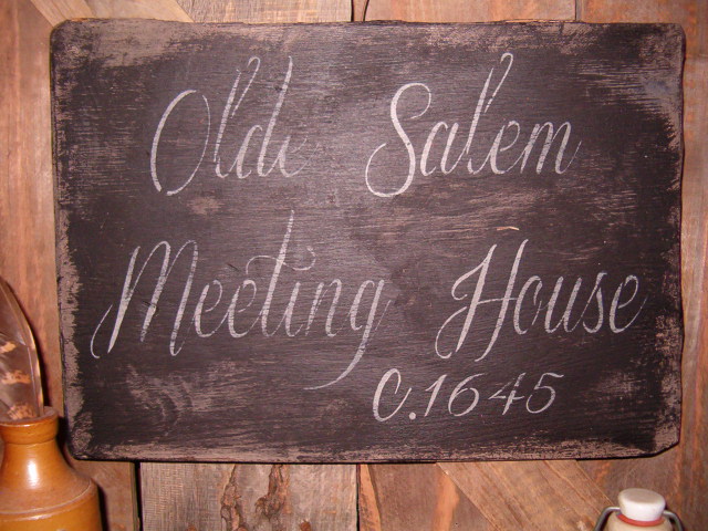 Olde Salem Meeting House sign