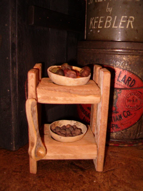 2 tier gourd bowl spice stand