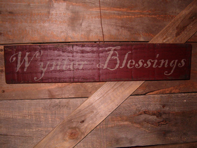 Wynter Blessings sign