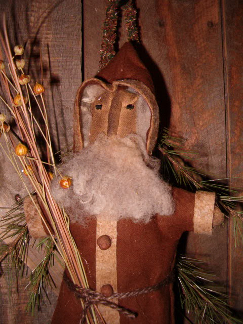 Woodland Belsnickel Santa doll
