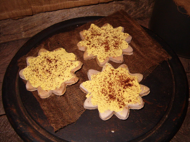Frosted sunflower cookies