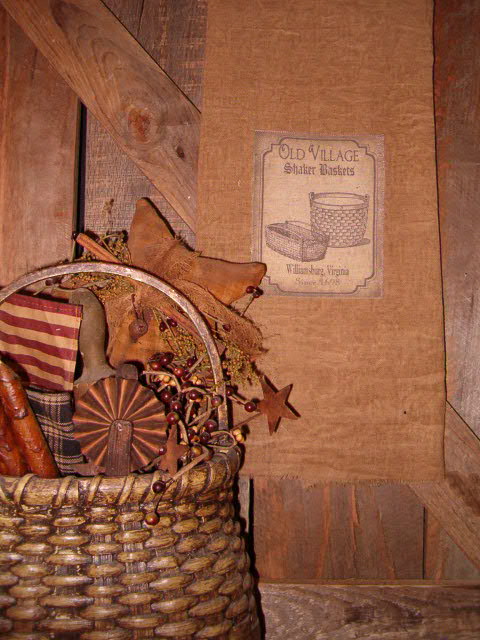 Old Village shaker basket towel