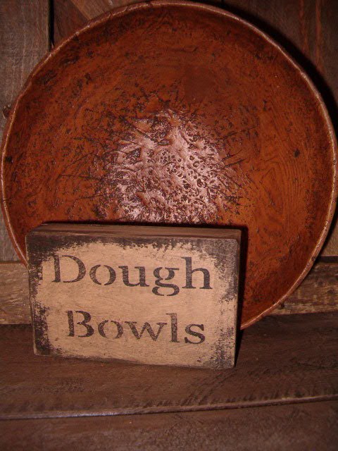 Dough bowls shelf sitter