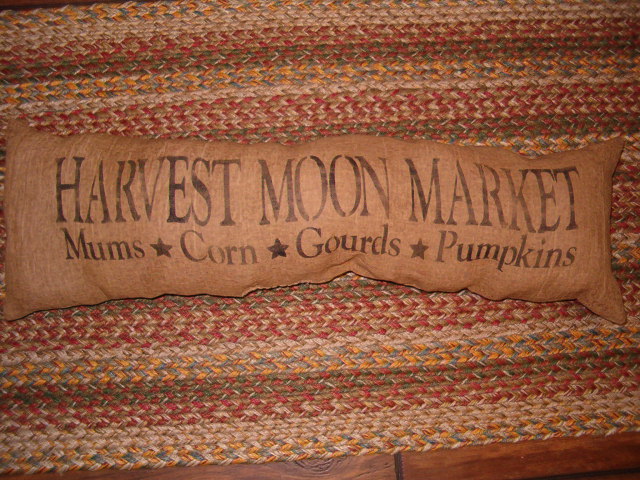 Harvest Moon Market bolster pillow