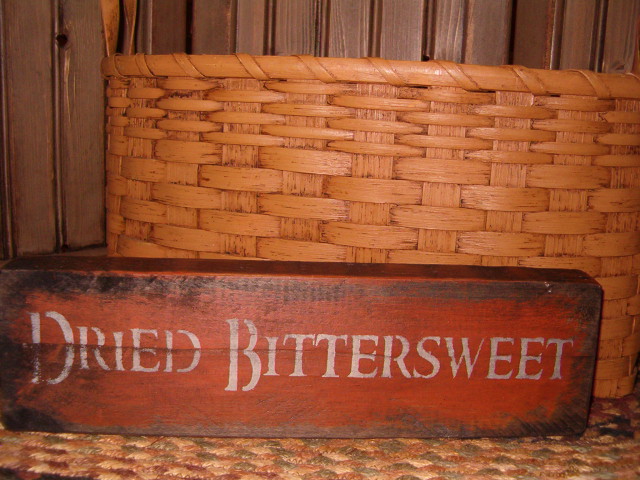 Dried Bittersweet shelf sitter