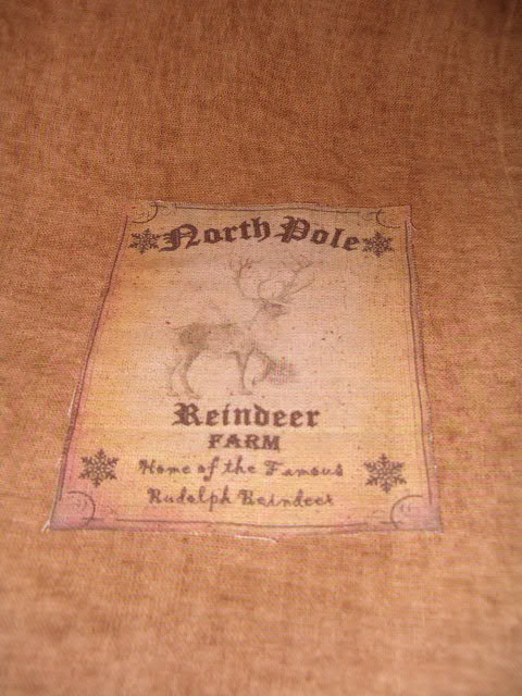 North Pole Reindeer Farm patch towels