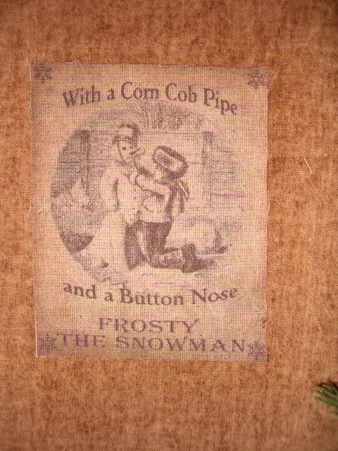 Frosty the Snowman patch towels