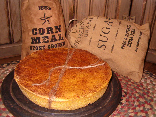 Cornbread with cut slice