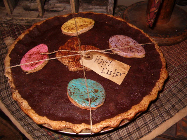 Large molasses Easter pie