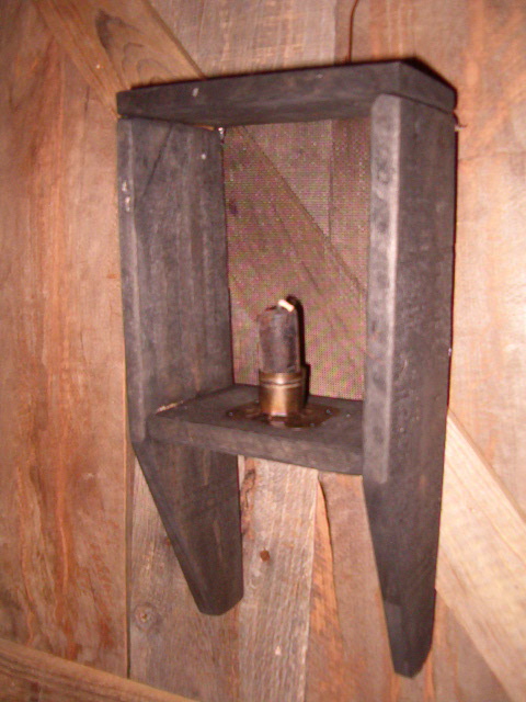 Screen back candle sconce