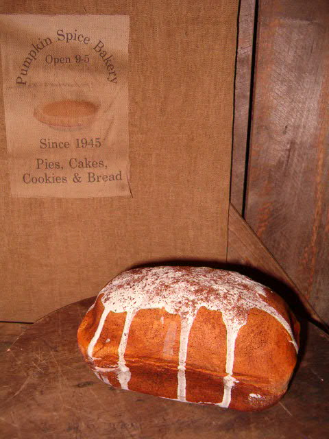 Small Iced pumpkin bread