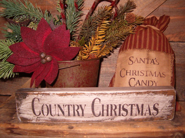 An Early Christmas Or Country Christmas shelf sitters
