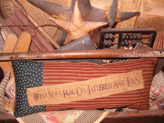 Betsy Ross Flag Co pillow