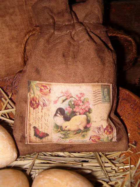 Large Chick postcard ditty bag