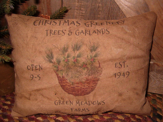 Christmas Greenery pillow