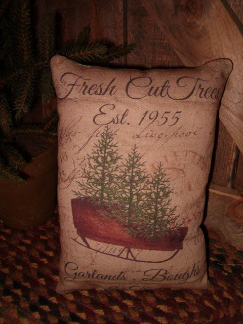 Fresh Cut Trees pillow