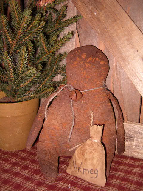 Nutmeg the rag stuffed prim Gingerbread man