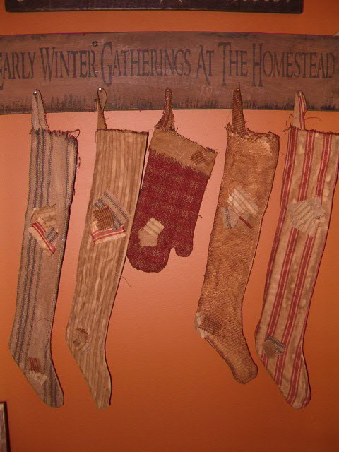 Patched stockings