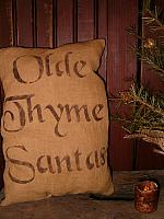 Olde Thyme Santas pillow or towel