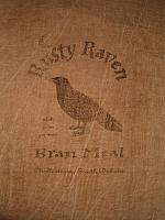 Rusty Raven Bran meal flour sack items